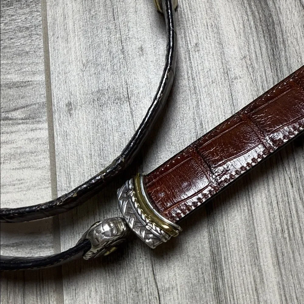 Brighton - 40210 Ladies Belt Size M|30 Reversible Black and Brown